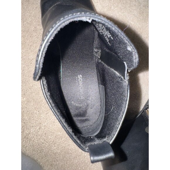 SONOMA Goods for Life® Women's Ankle Shoe Boots Zip Black size 7.5 MED - Picture 7 of 7